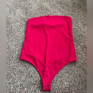 Neon straplesss bodysuit